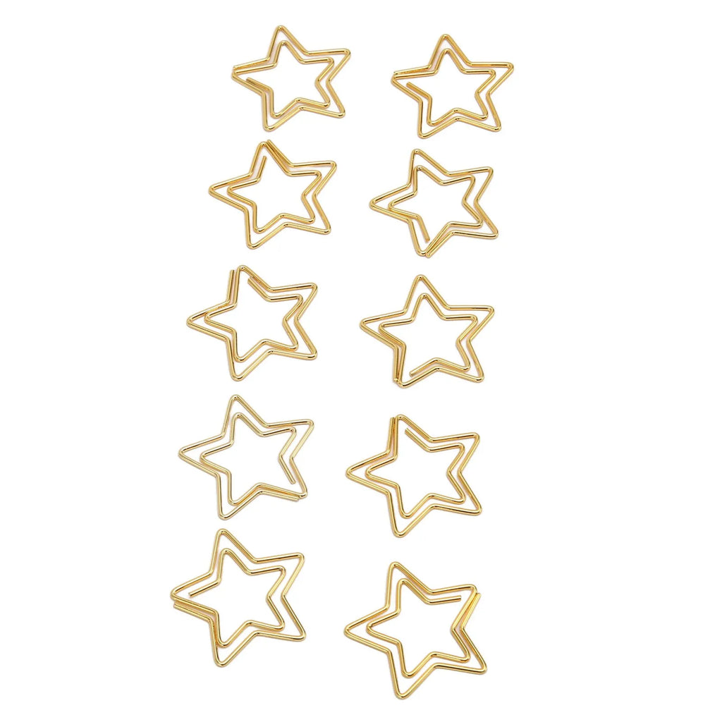 100pcs Star Paper Clips