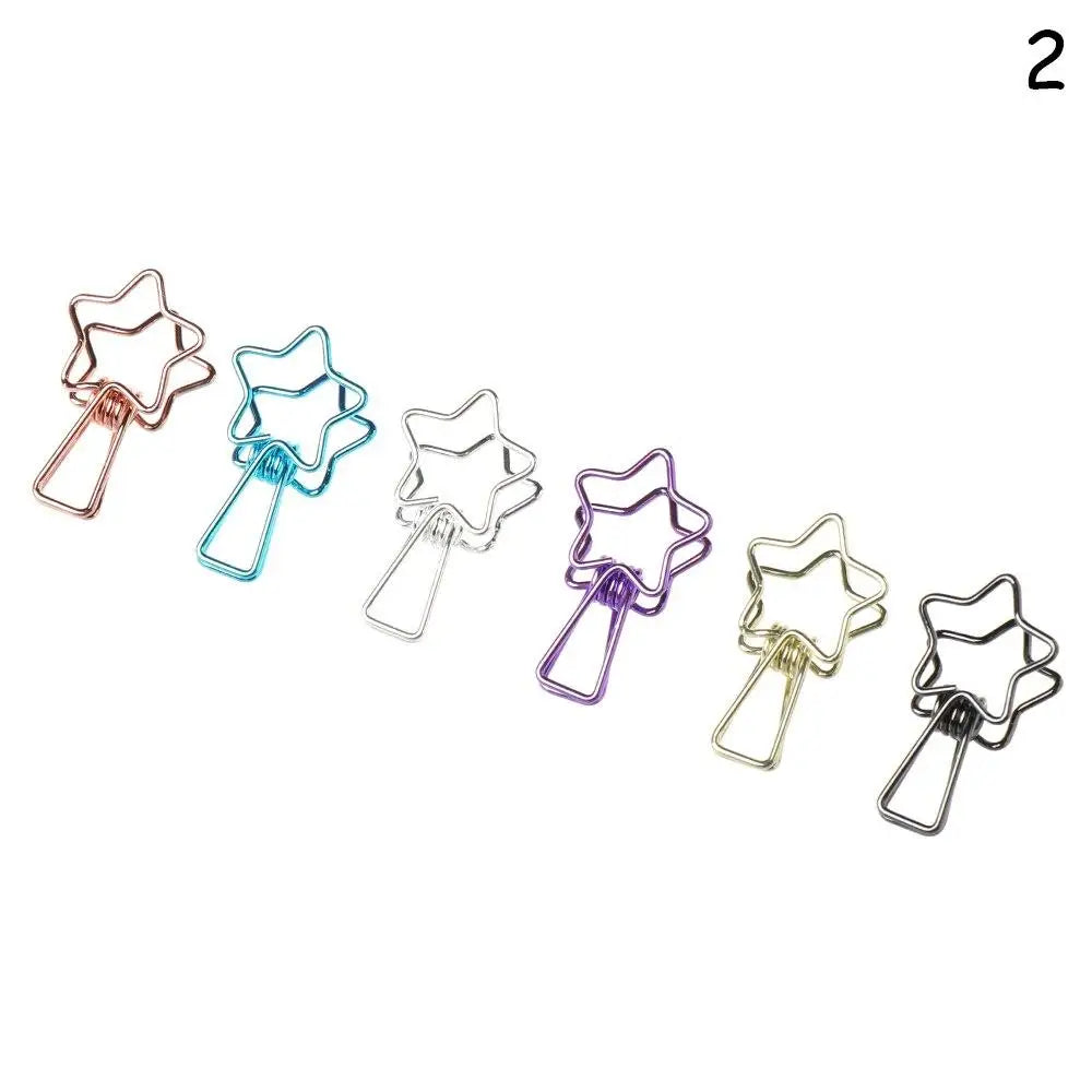 6PCs/Set Hollowed Out Binder Clip