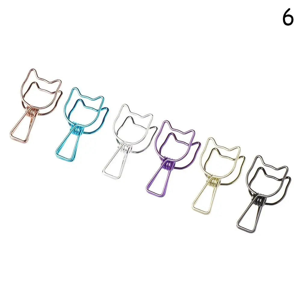6PCs/Set Hollowed Out Binder Clip