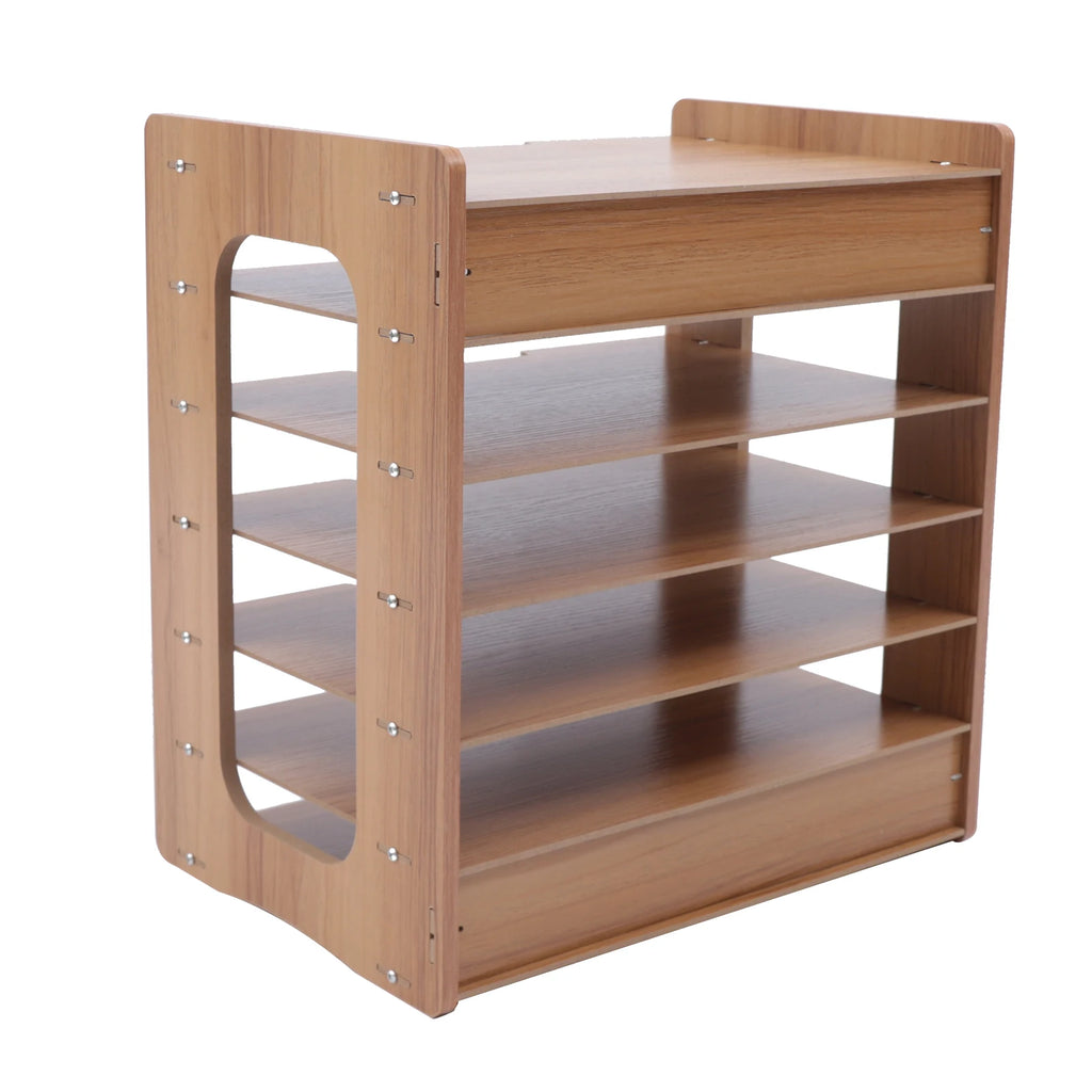 7 Tier Widen Wood Office Paper Organizer