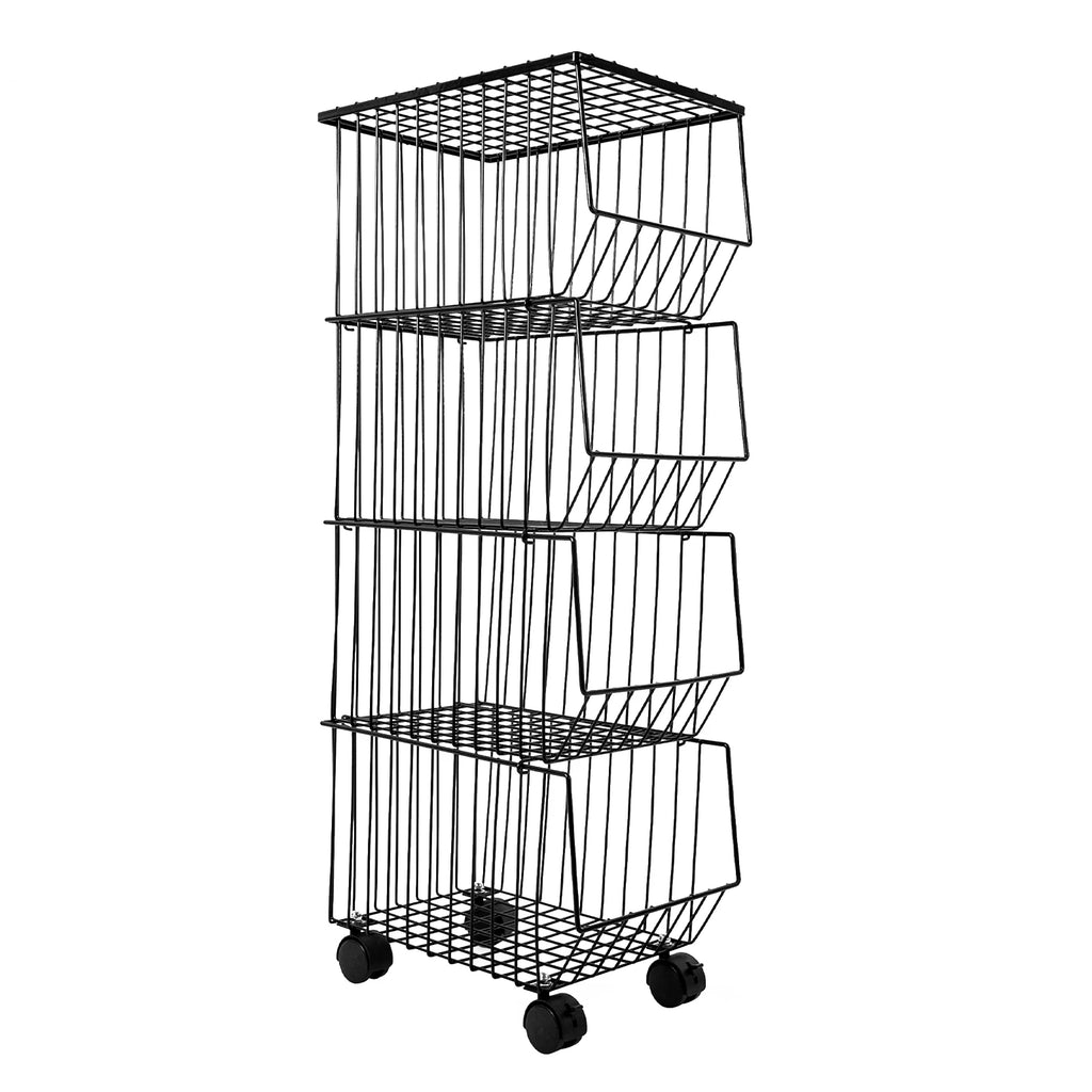 4-Tier Fruit Basket Stand