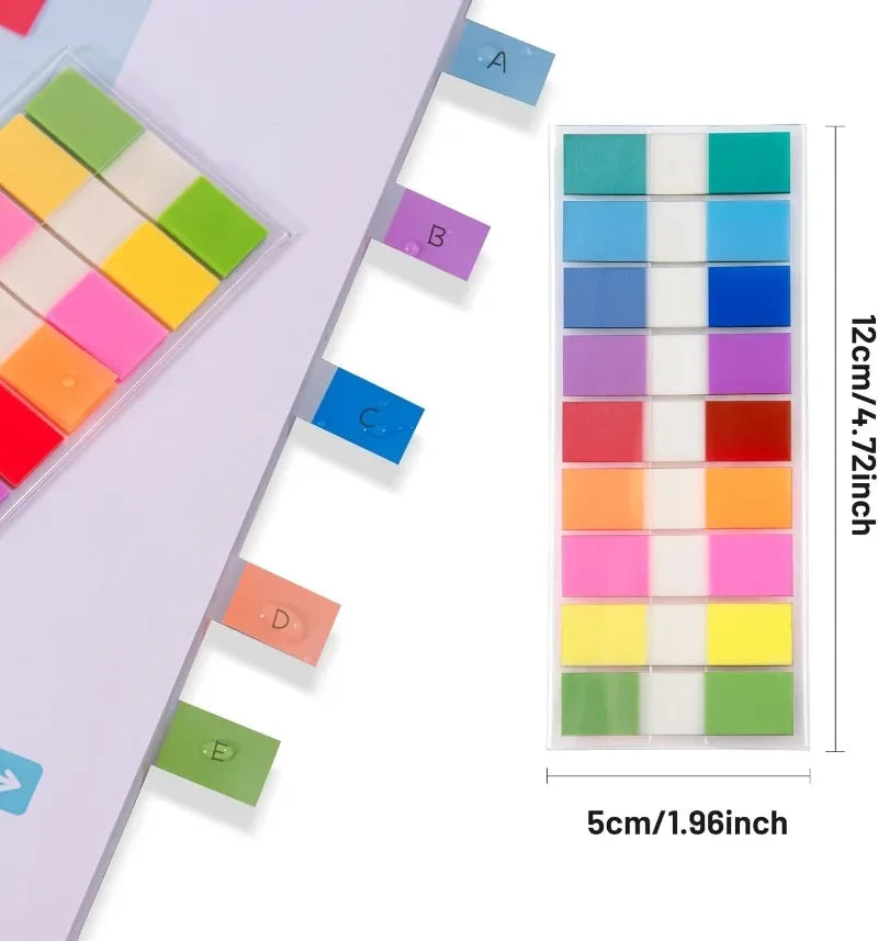 6 Pack Transparent Colorful Memo