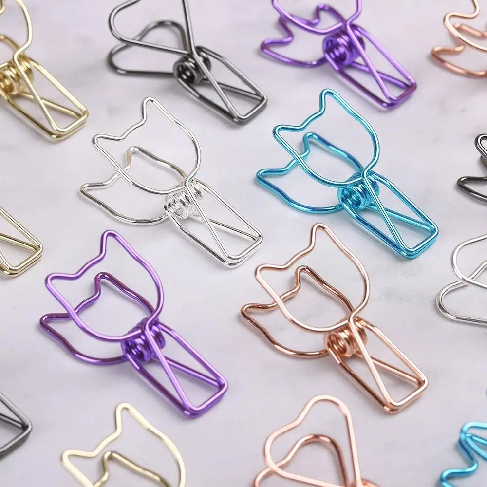 6PCs/Set Hollowed Out Binder Clip