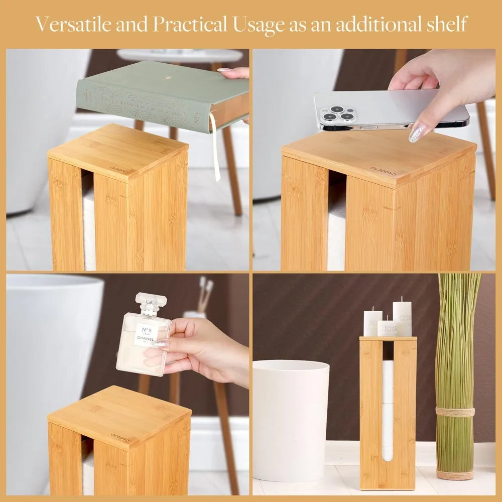 Bamboo Toilet Paper Holder