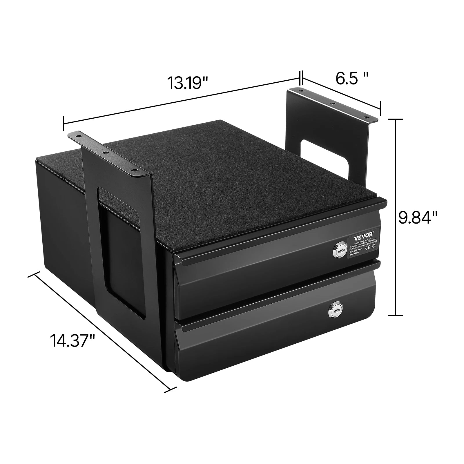 Single/Double Layers Under Desk Drawer 