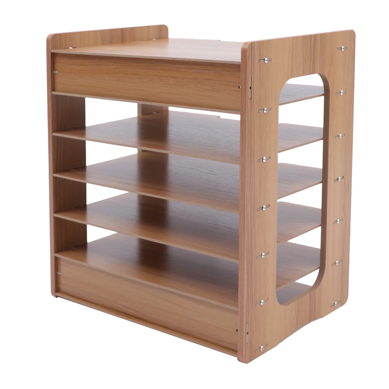 7 Tier Widen Wood Office Paper Organizer