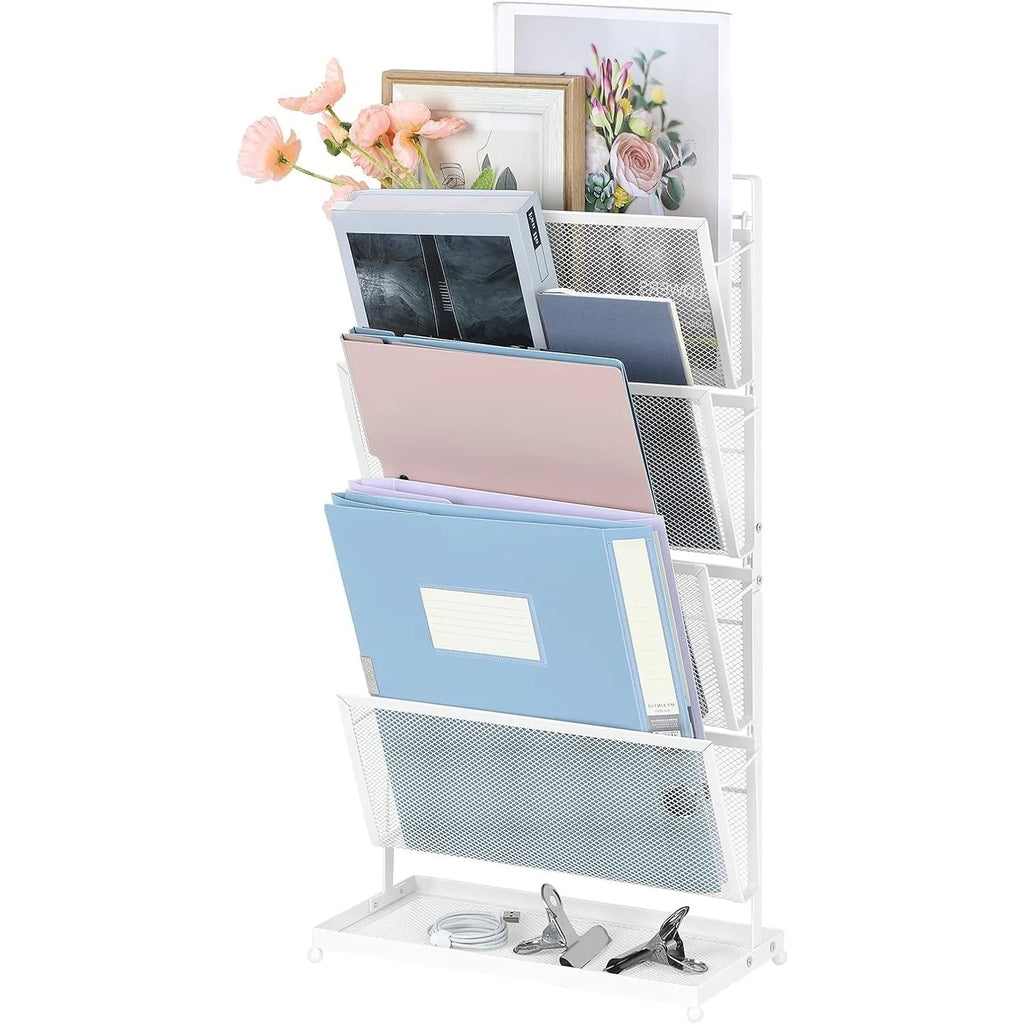 4-Tier Metal Mesh Desk Organizer