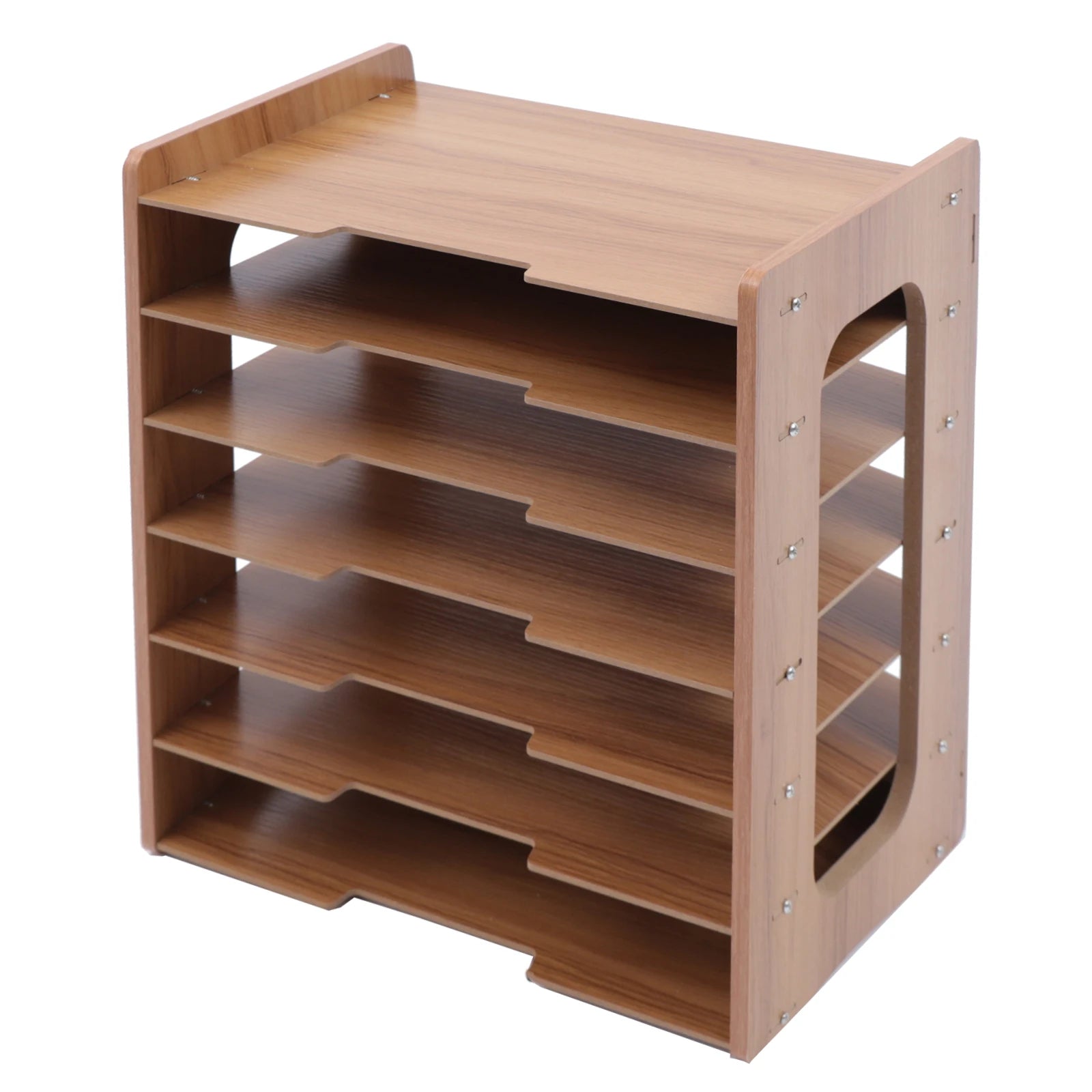 7 Tier Widen Wood Office Paper Organizer