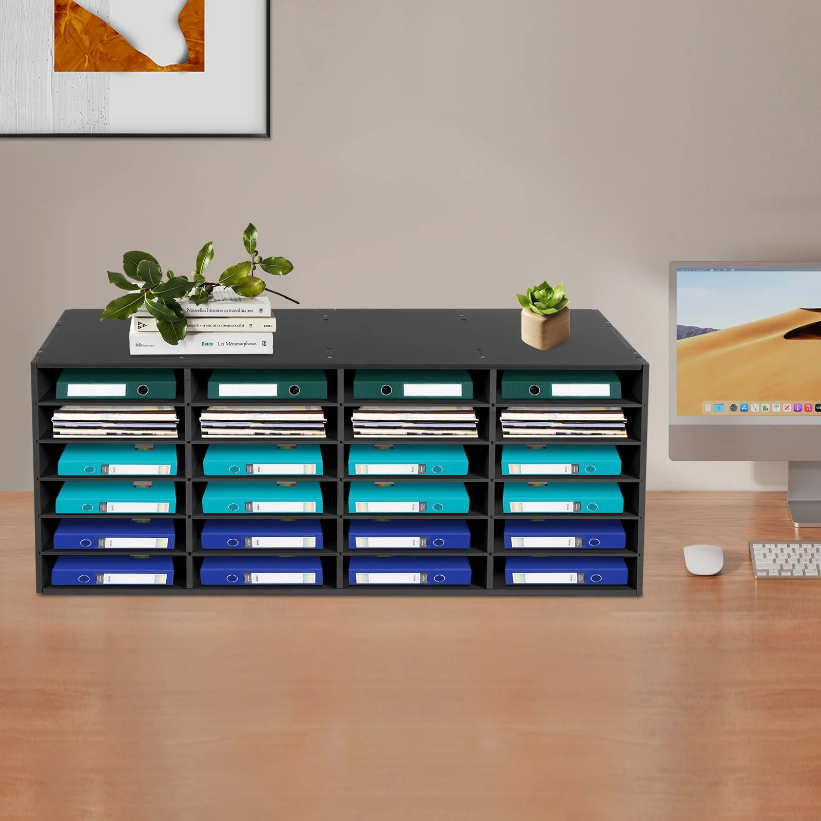 PVC Black Literature Organizers