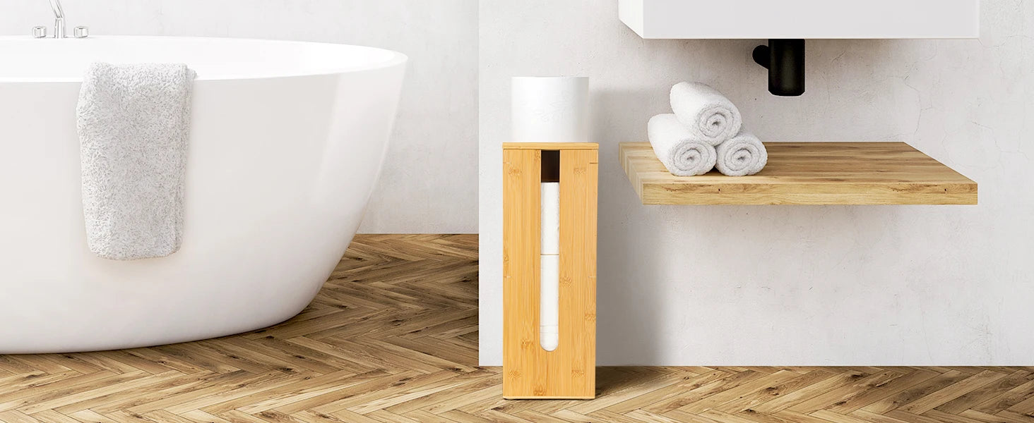 Bamboo Toilet Paper Holder