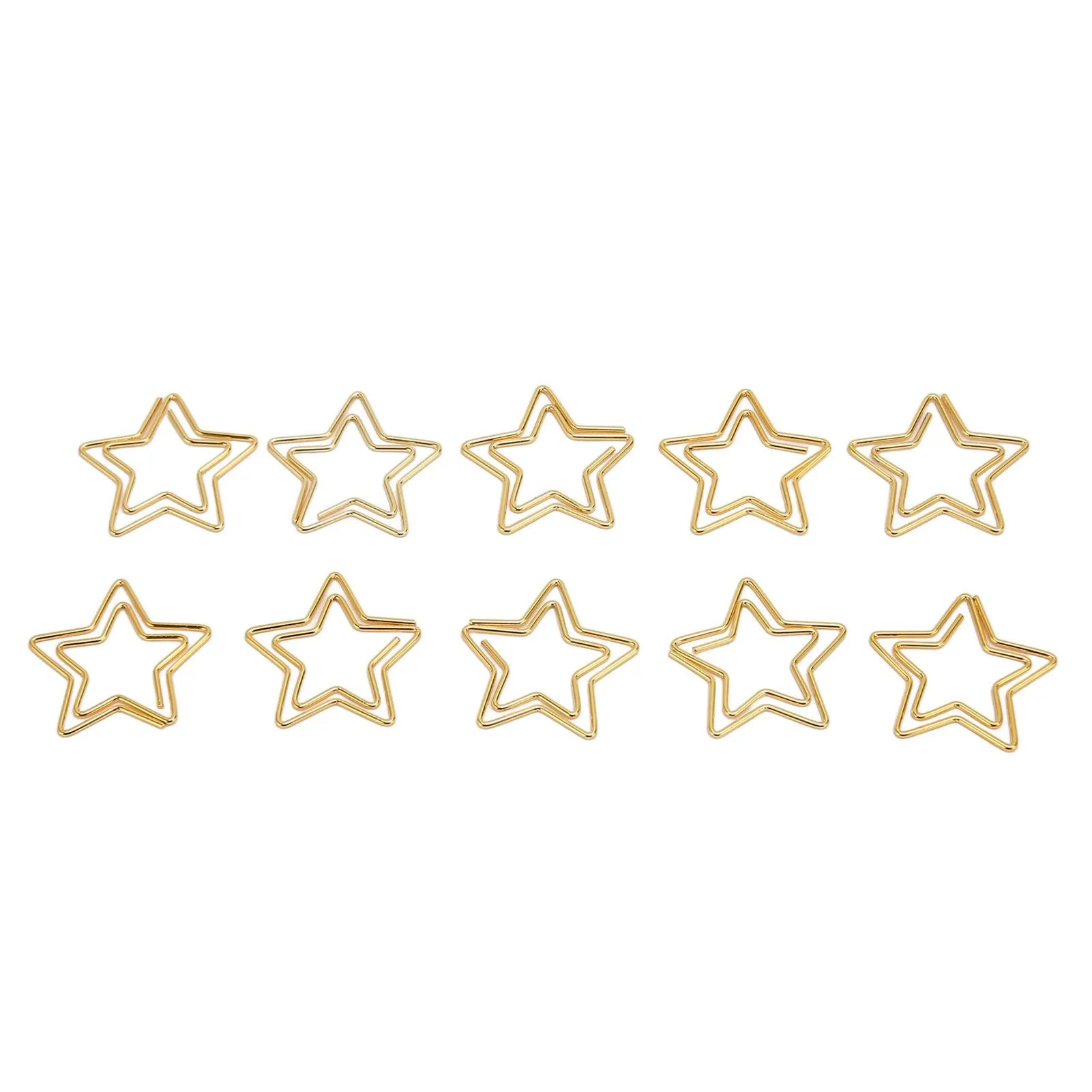 100pcs Star Paper Clips
