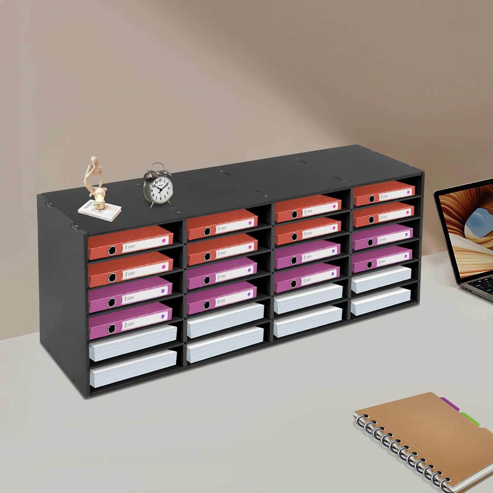 PVC Black Literature Organizers