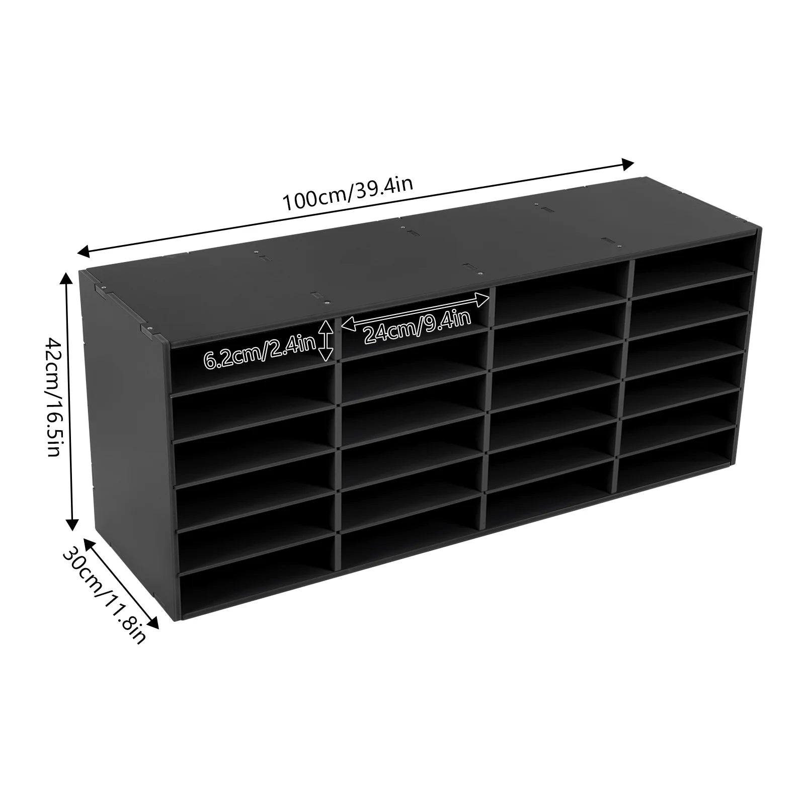 PVC Black Literature Organizers