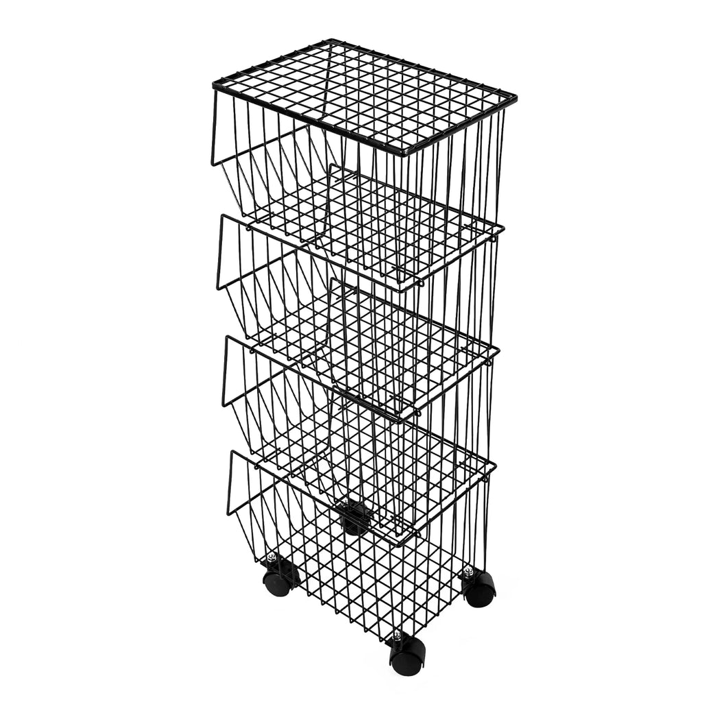 4-Tier Fruit Basket Stand