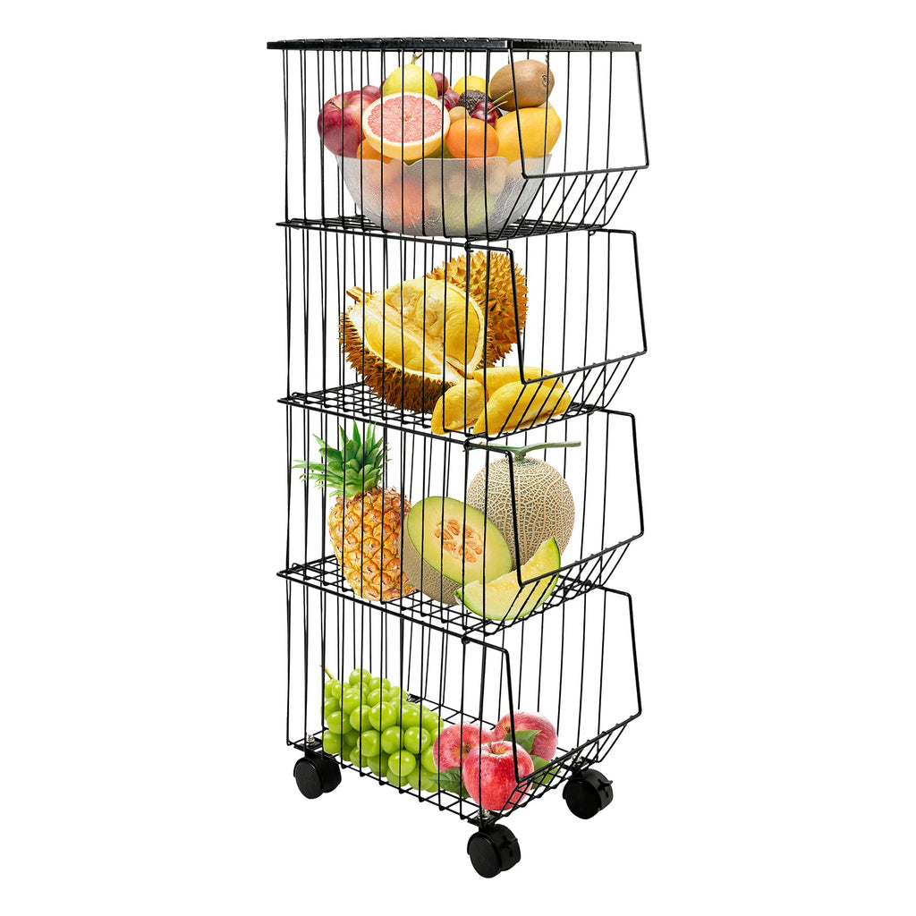 4-Tier Fruit Basket Stand