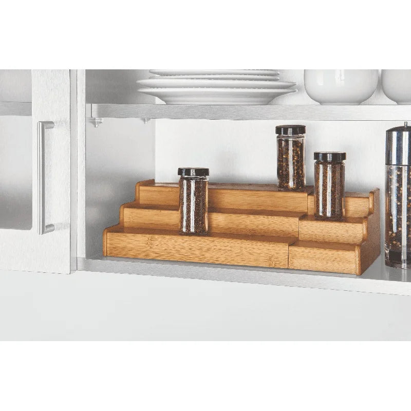 Expandable Bamboo Spice Rack