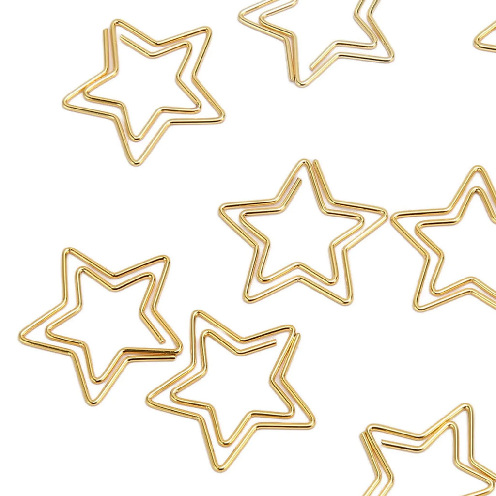100pcs Star Paper Clips
