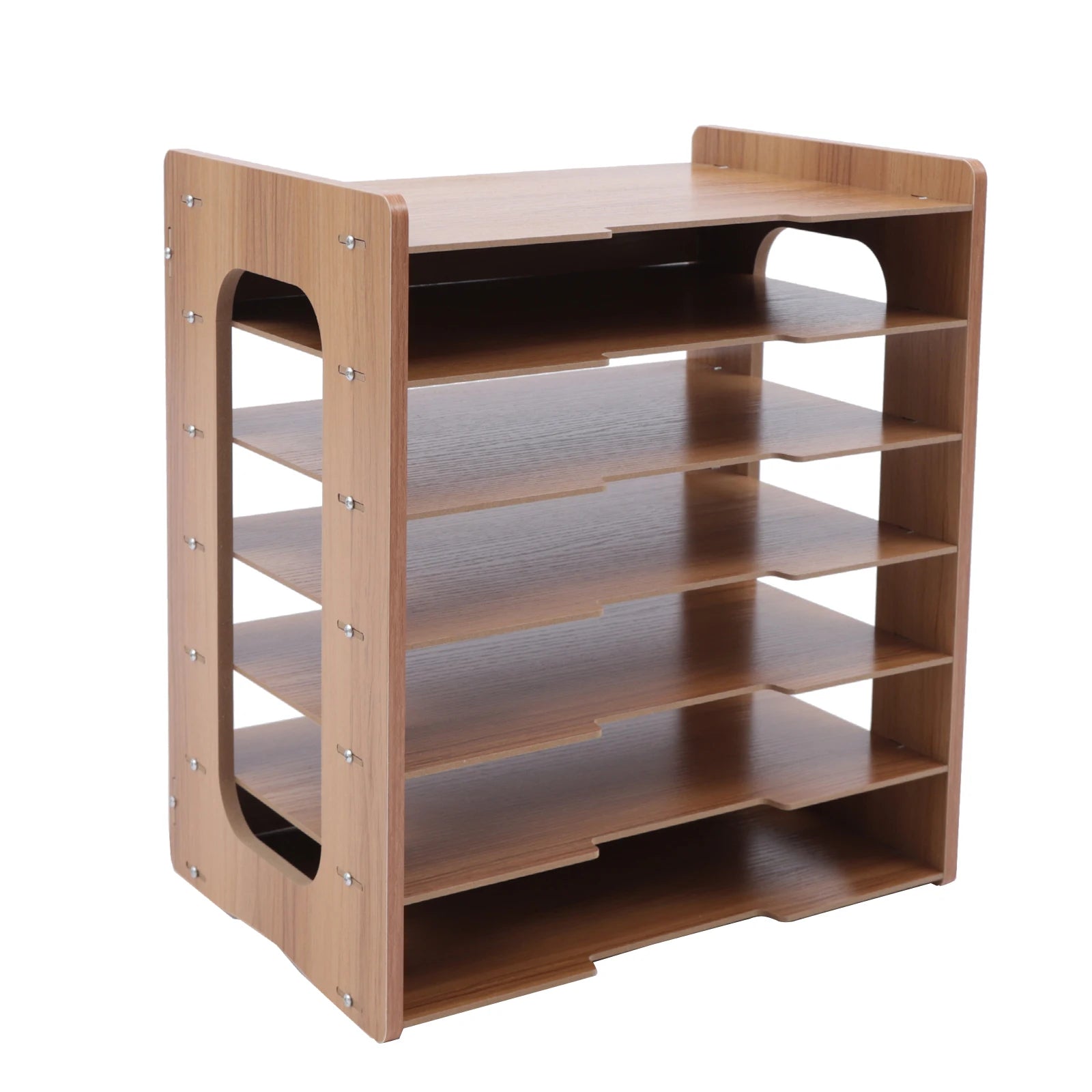 7 Tier Widen Wood Office Paper Organizer