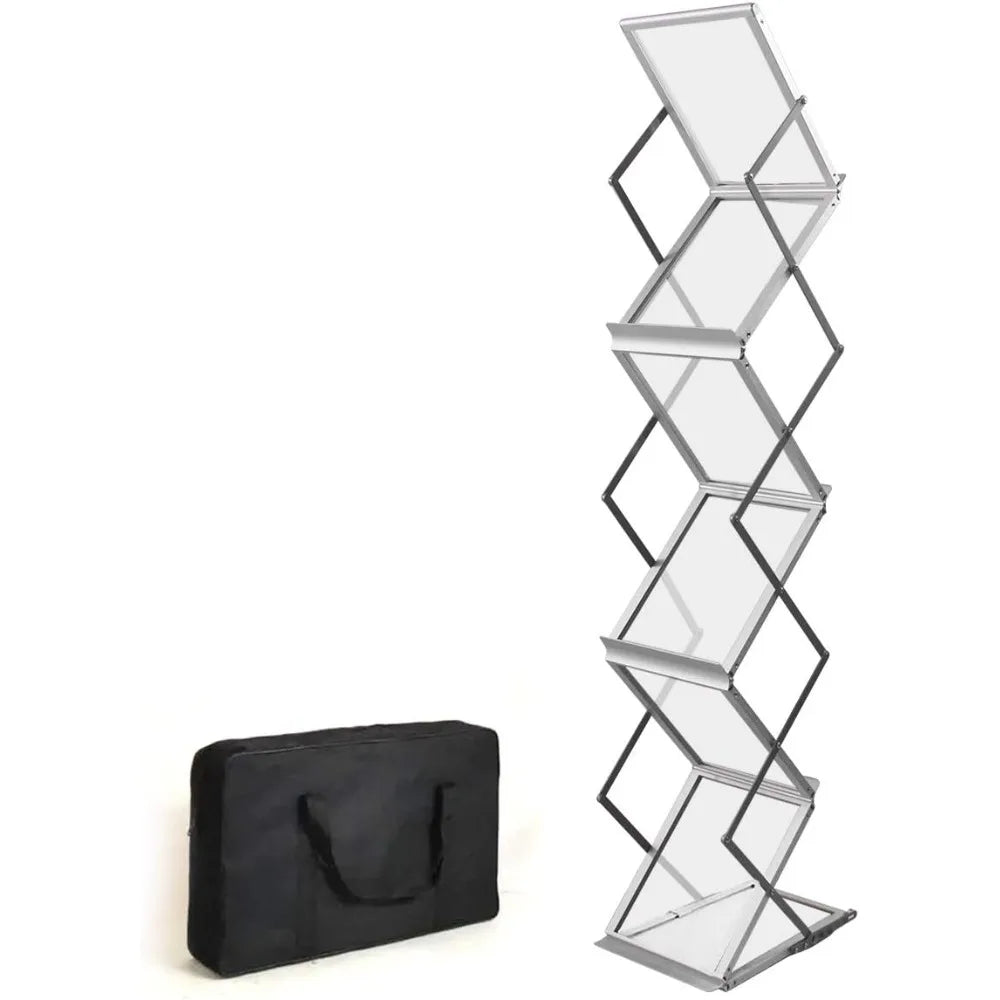 Foldable Aluminum Magazine Rack