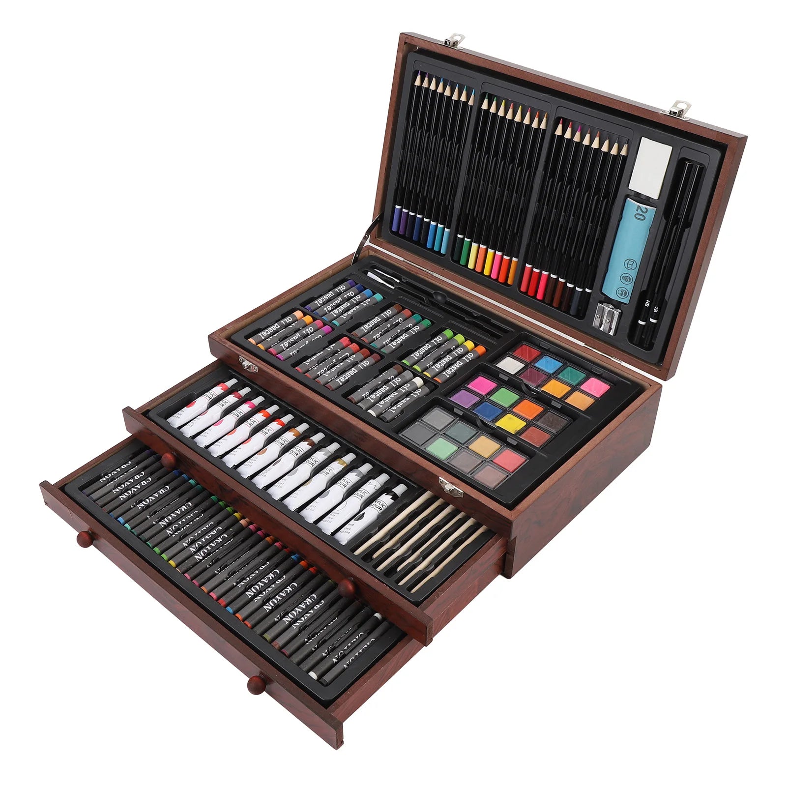 142PCS Set Wooden Art Set
