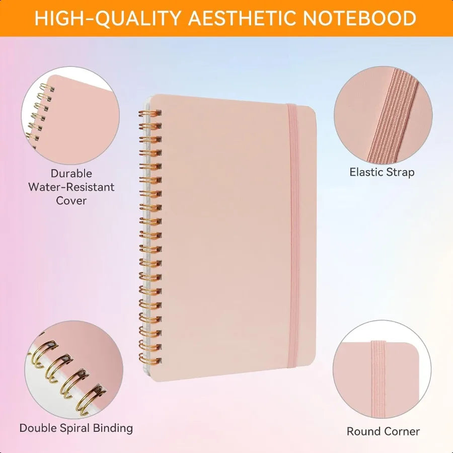 4 PCS Small Spiral Notebook