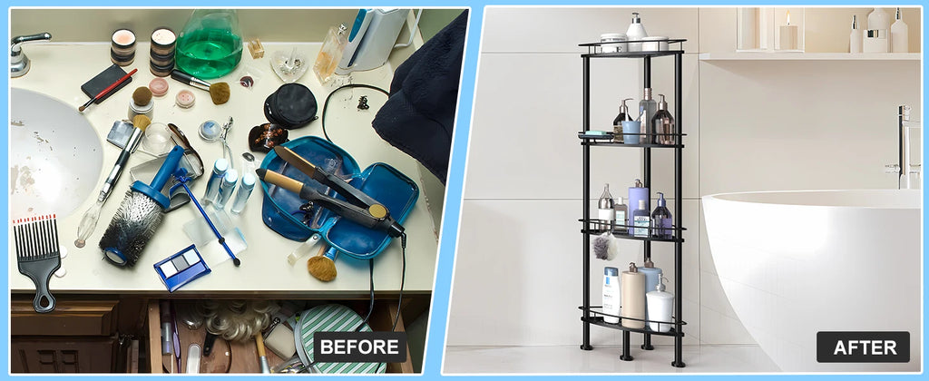 4-Tier Corner Shower Caddy Organizer
