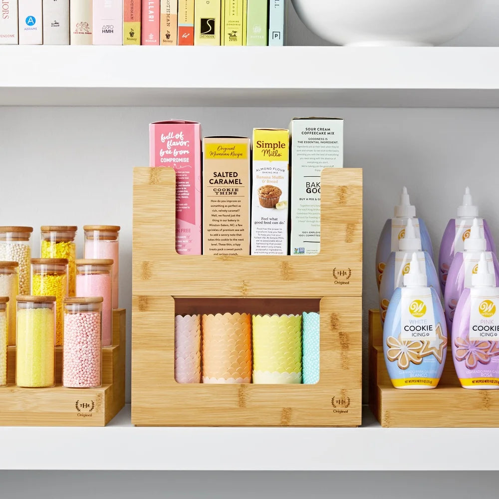 Bamboo Storage Bins Set of 2