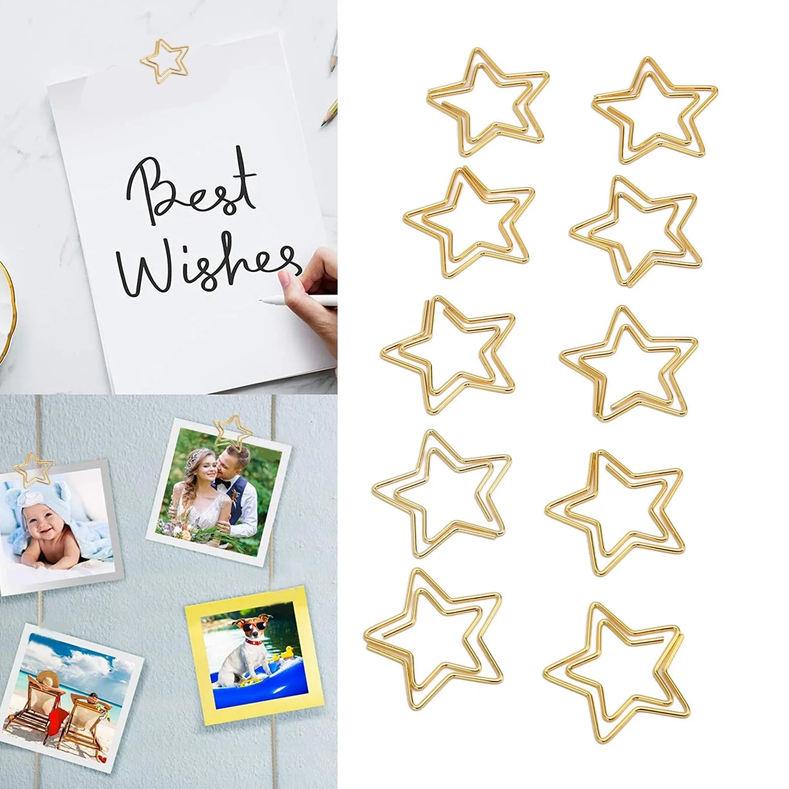 100pcs Star Paper Clips