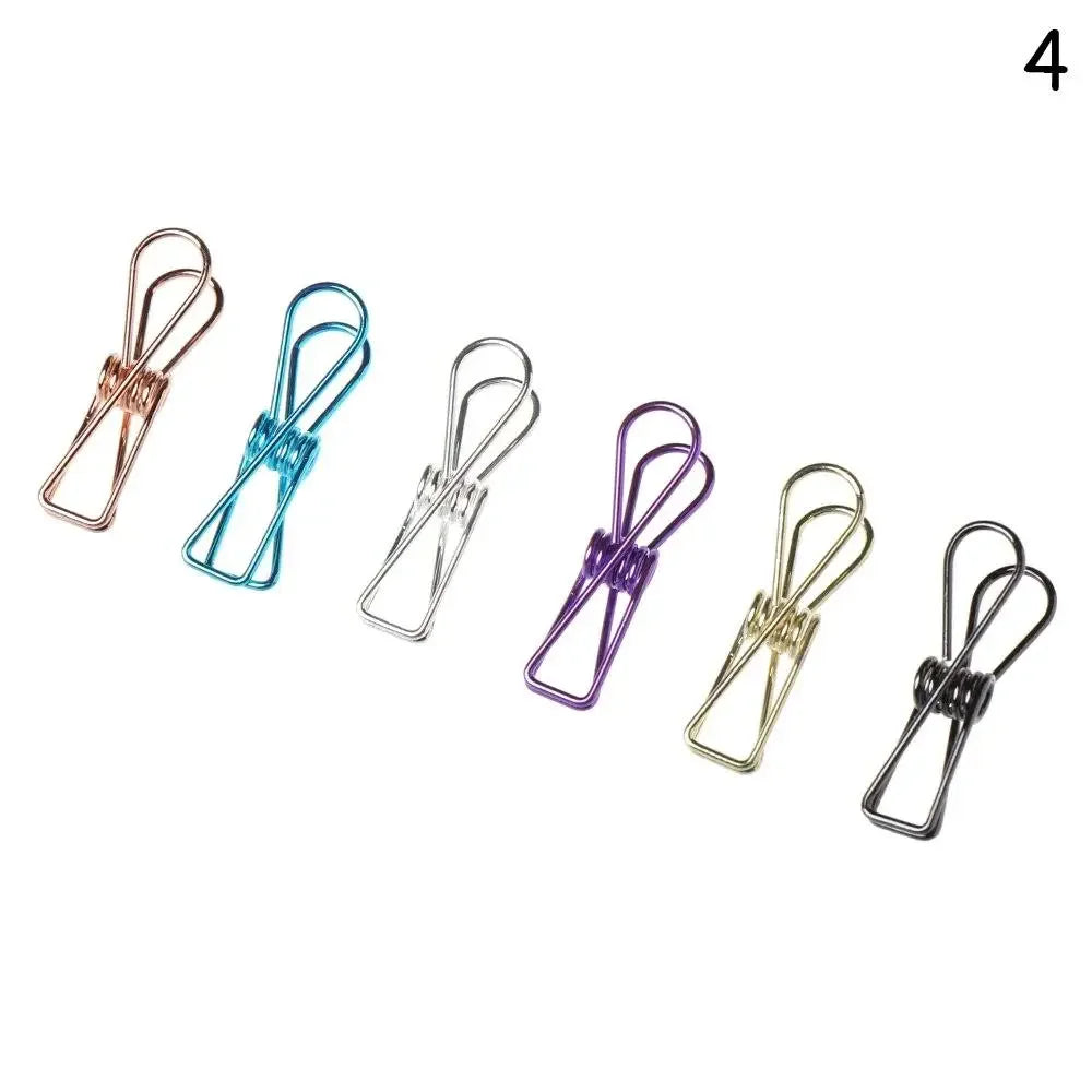 6PCs/Set Hollowed Out Binder Clip