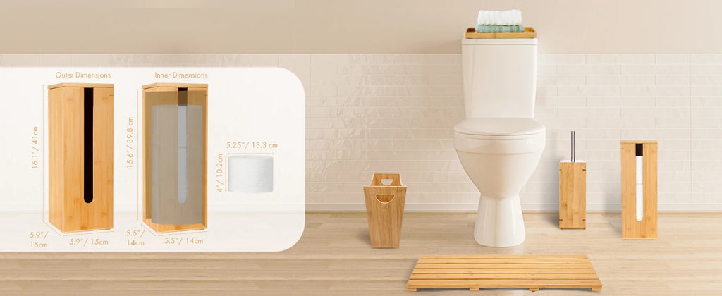 Bamboo Toilet Paper Holder