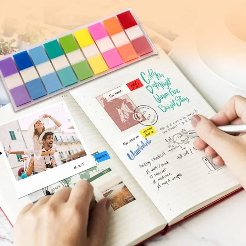 6 Pack Transparent Colorful Memo