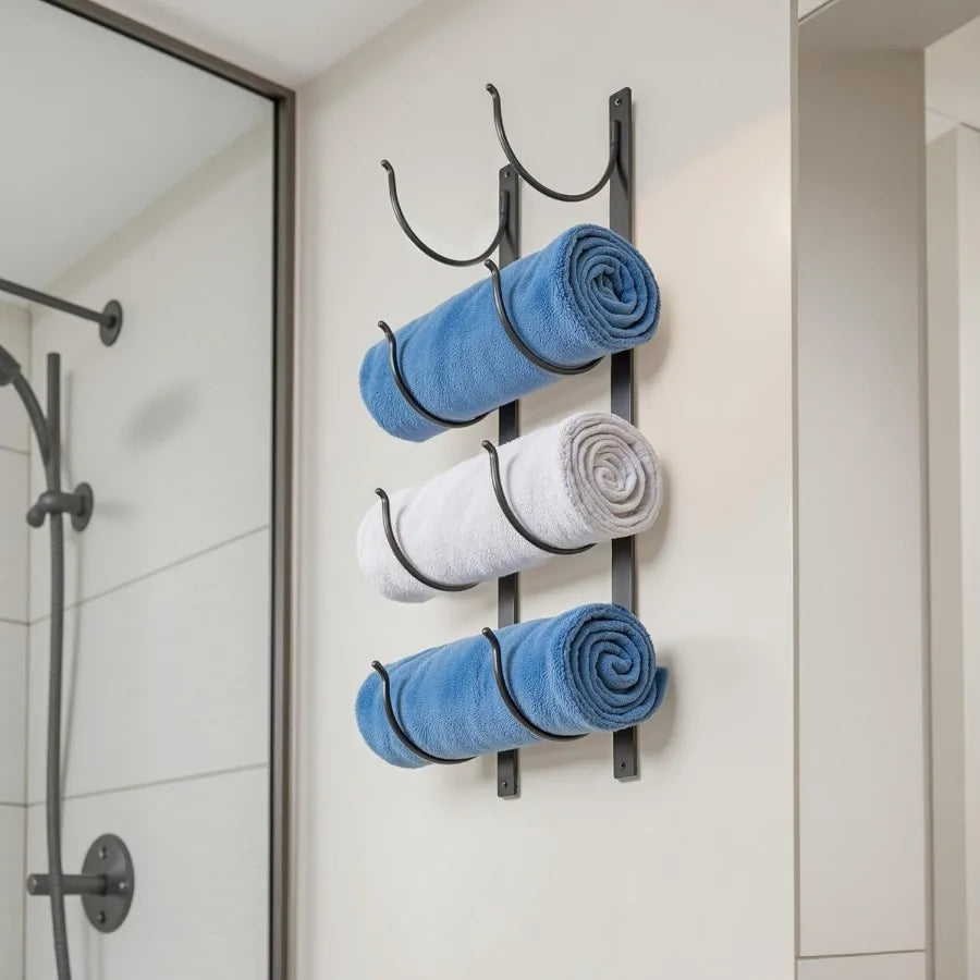 Bathroom Rolled Towel Rack