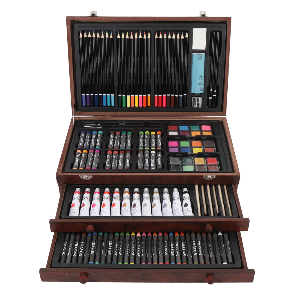 142PCS Set Wooden Art Set