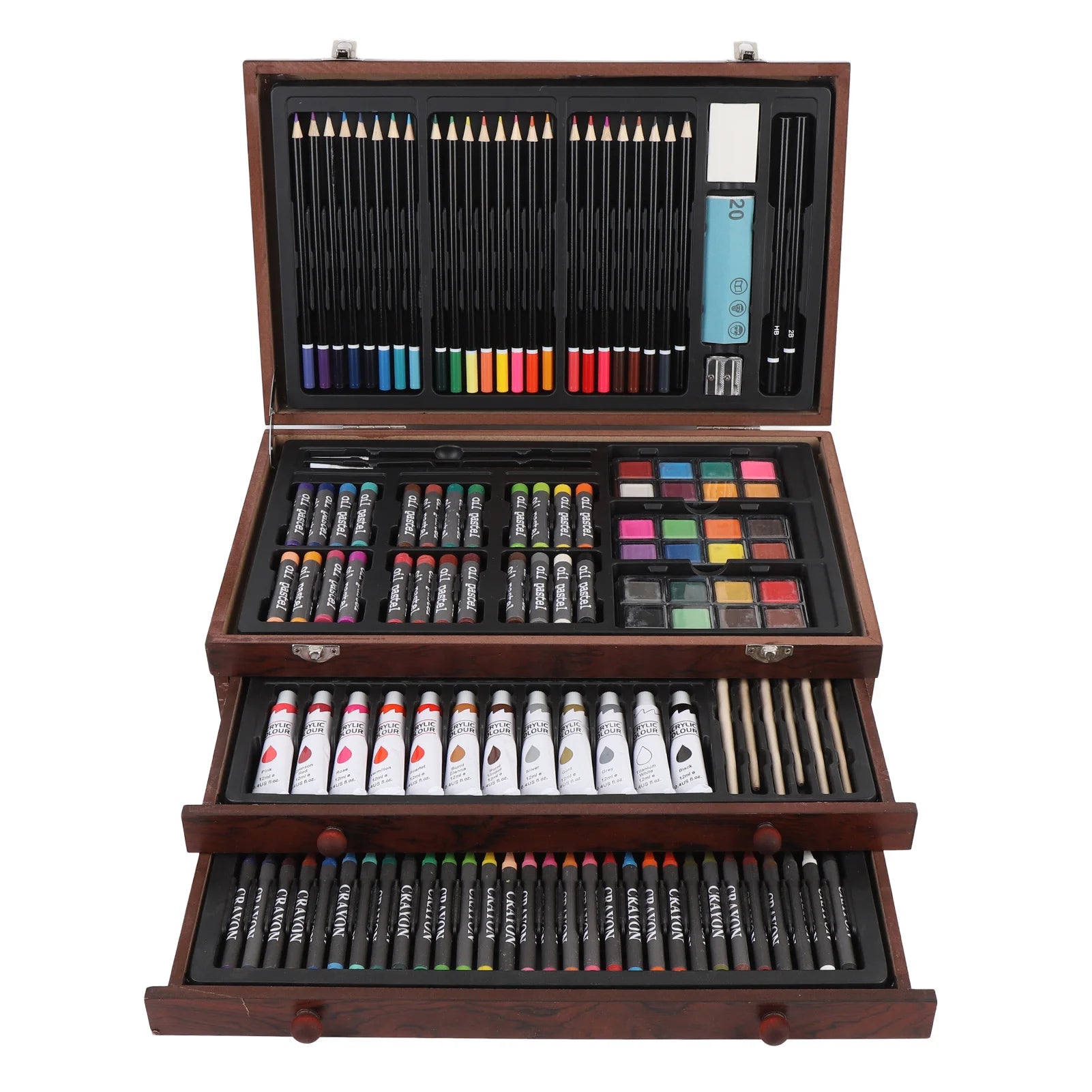 142PCS Set Wooden Art Set