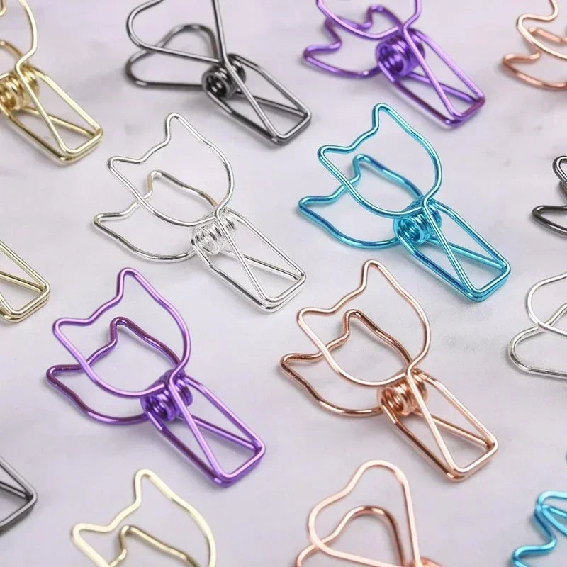 6PCs/Set Hollowed Out Binder Clip