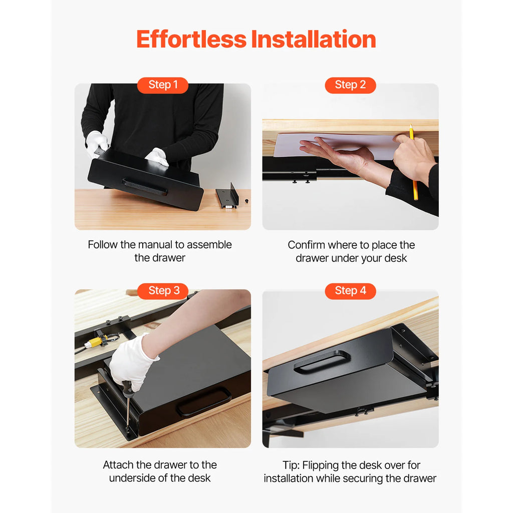  Under Desk Drawer Slide Out 