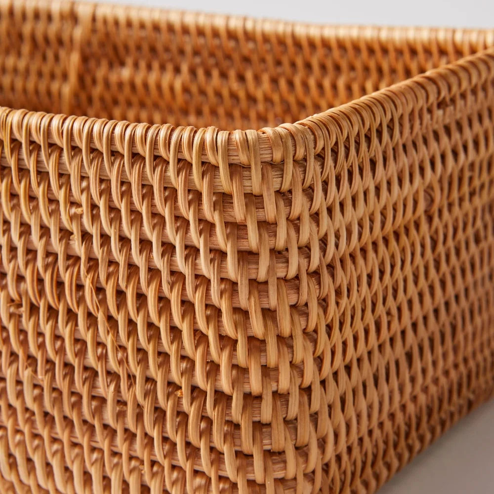 Rattan Bathroom Organizer Basket