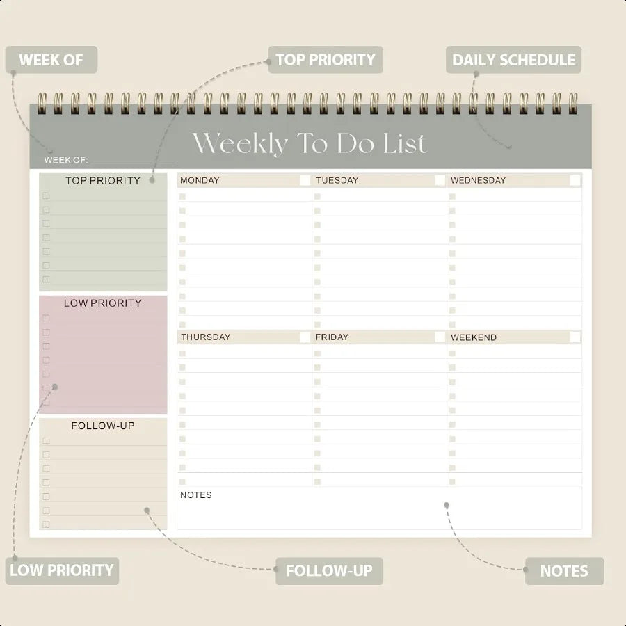 Weekly To Do List Planner
