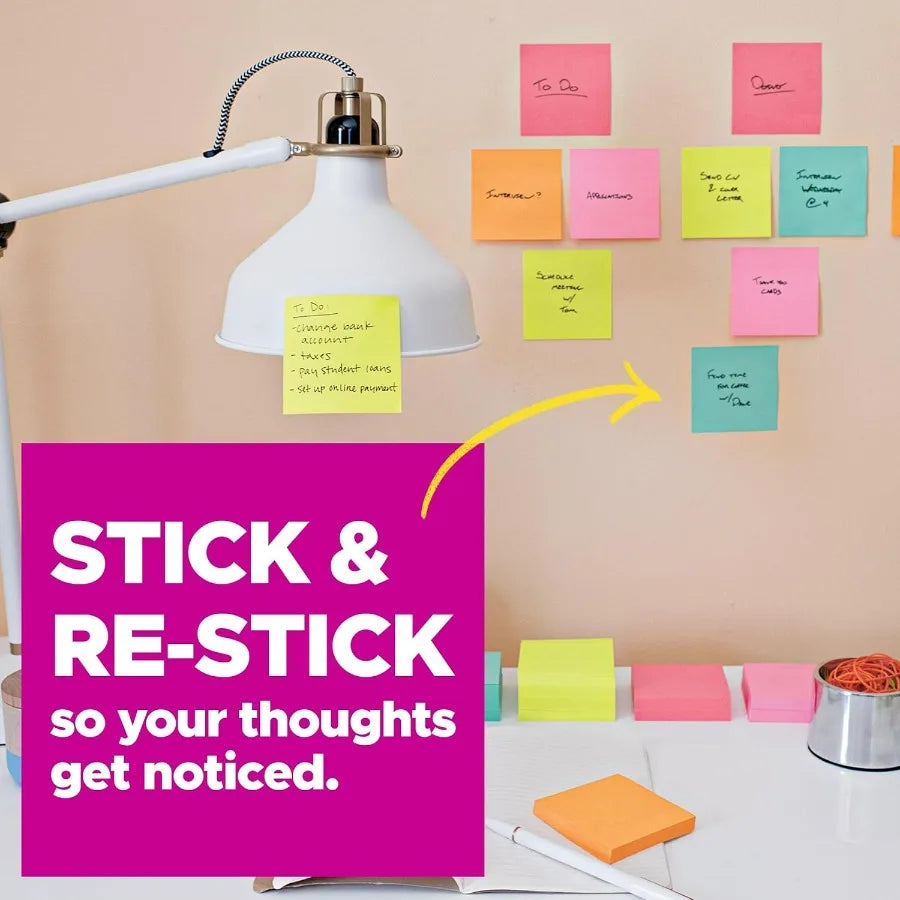Super Sticky Notes 4x6 in 3 Pads
