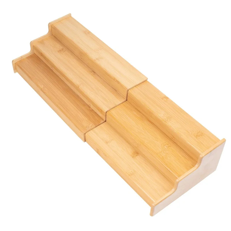 Expandable Bamboo Spice Rack