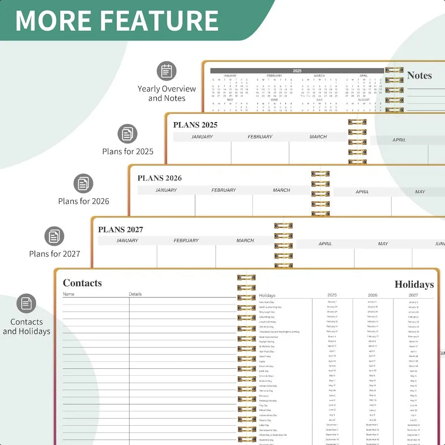 Monthly Planner Calendar Book
