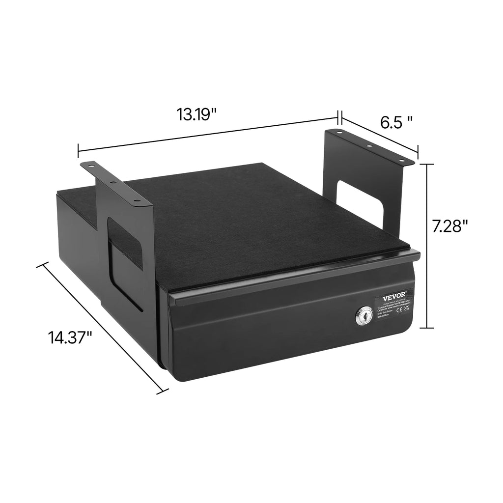 Single/Double Layers Under Desk Drawer 