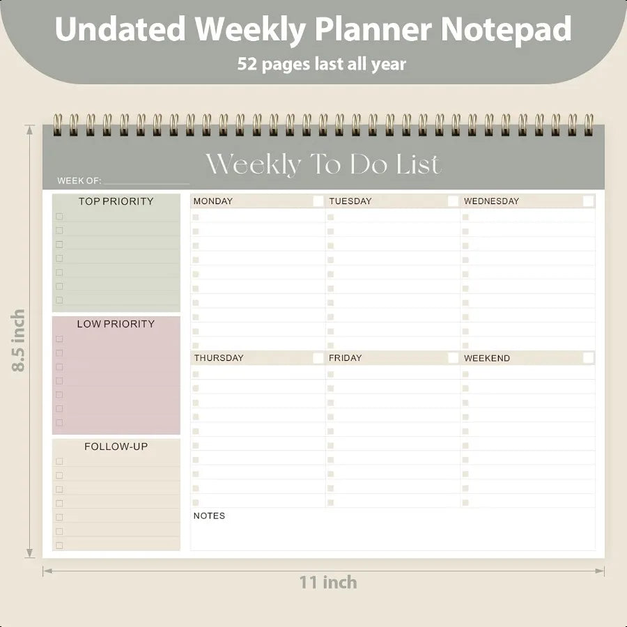Weekly To Do List Planner