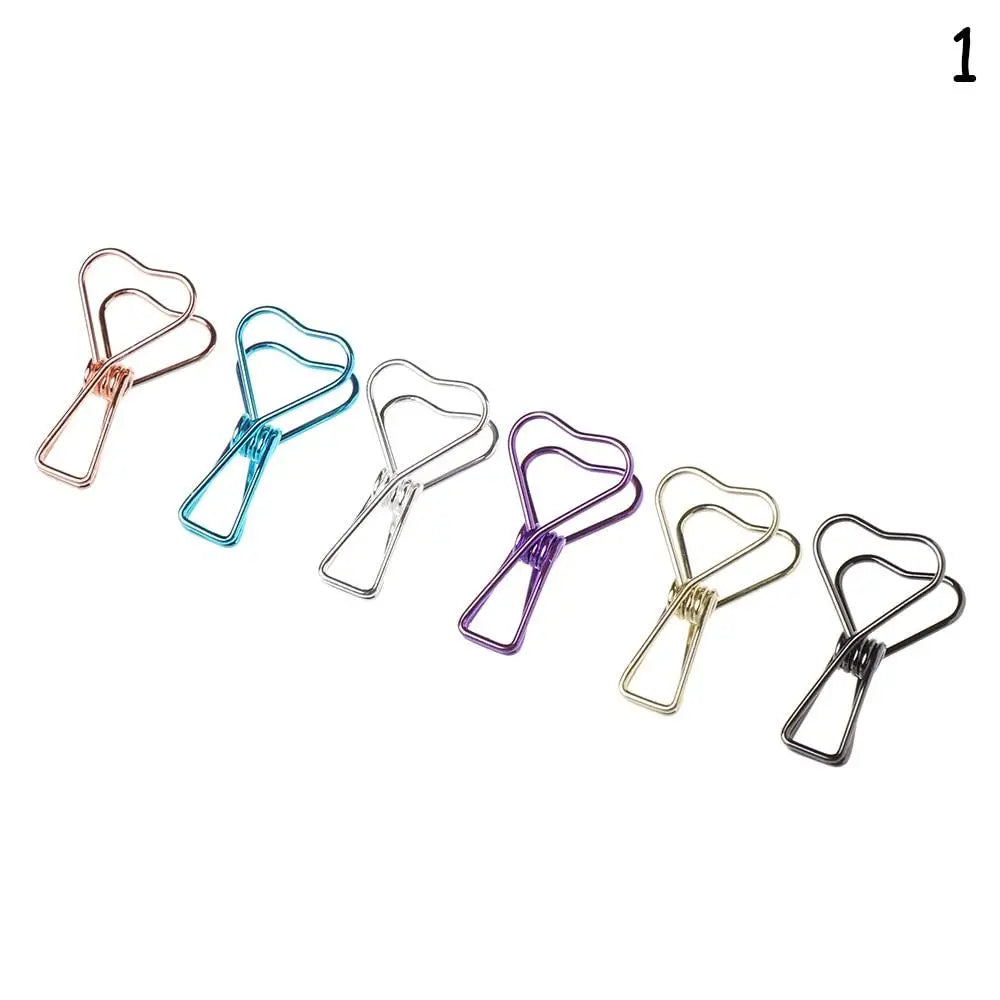 6PCs/Set Hollowed Out Binder Clip
