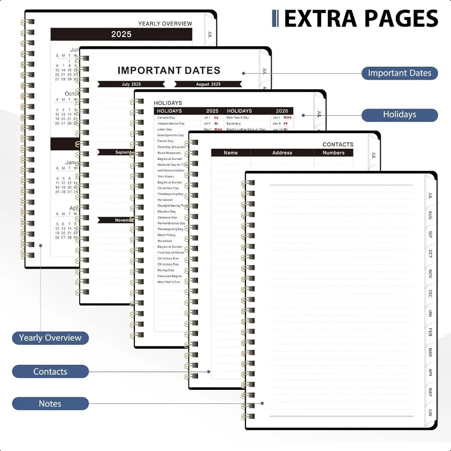 Planner Monthly Calendar Notebook