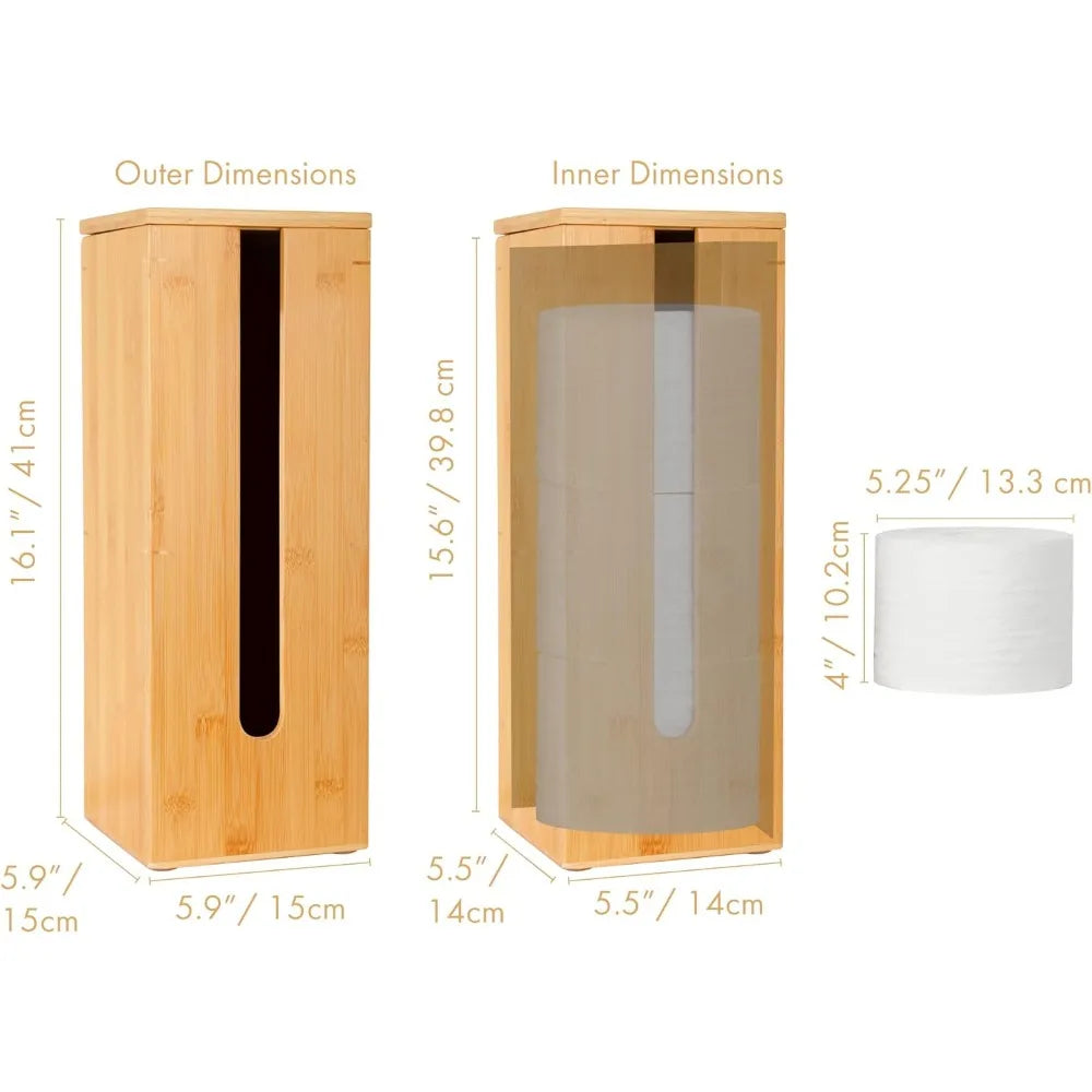 Bamboo Toilet Paper Holder