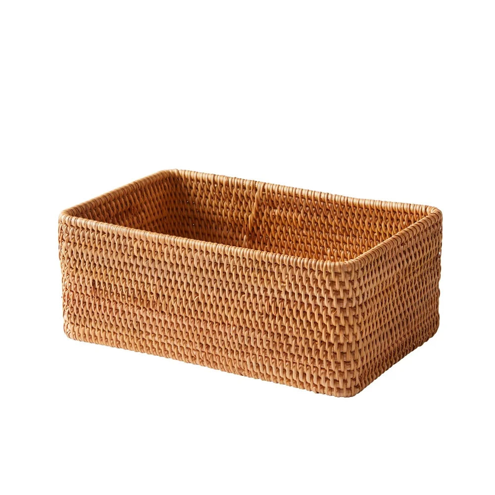 Rattan Bathroom Organizer Basket