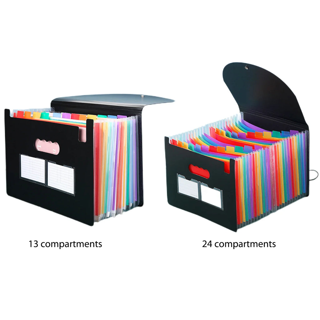 A4 Expanding File Folder with Color Tabs