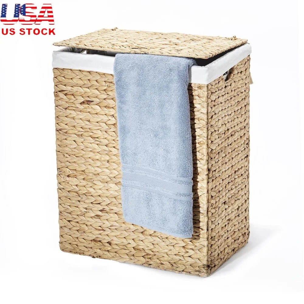 Handwoven Portable Laundry Basket