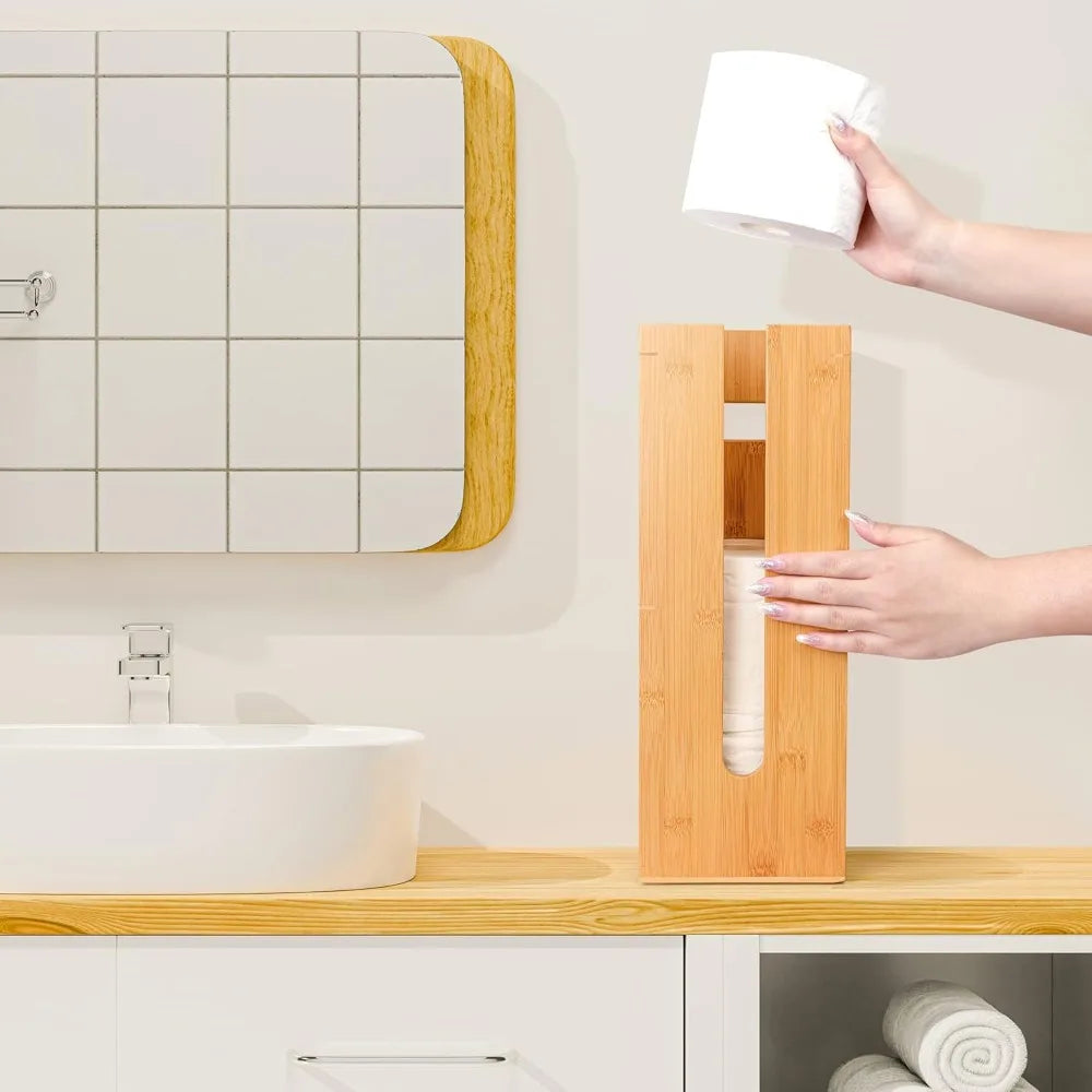Bamboo Toilet Paper Holder